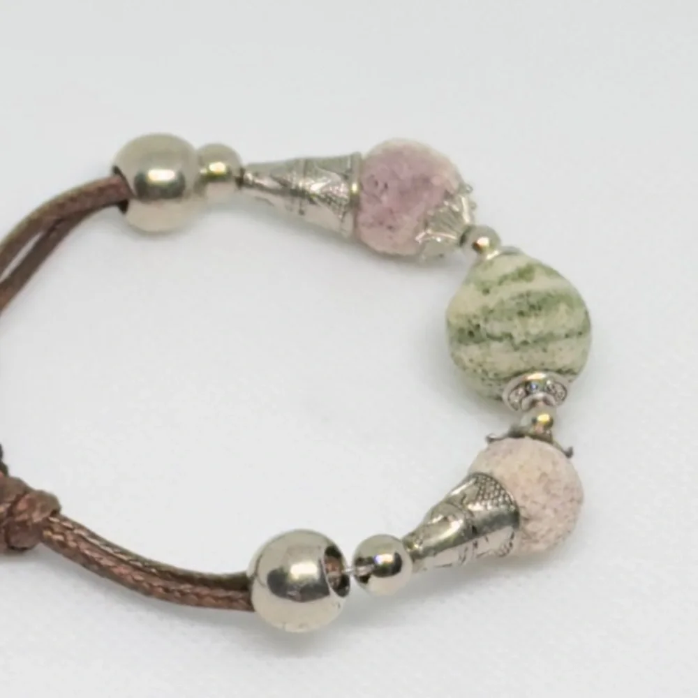 UNBRANDED Natural LAVA BEAD Adjustable Essential Oil BRACELET